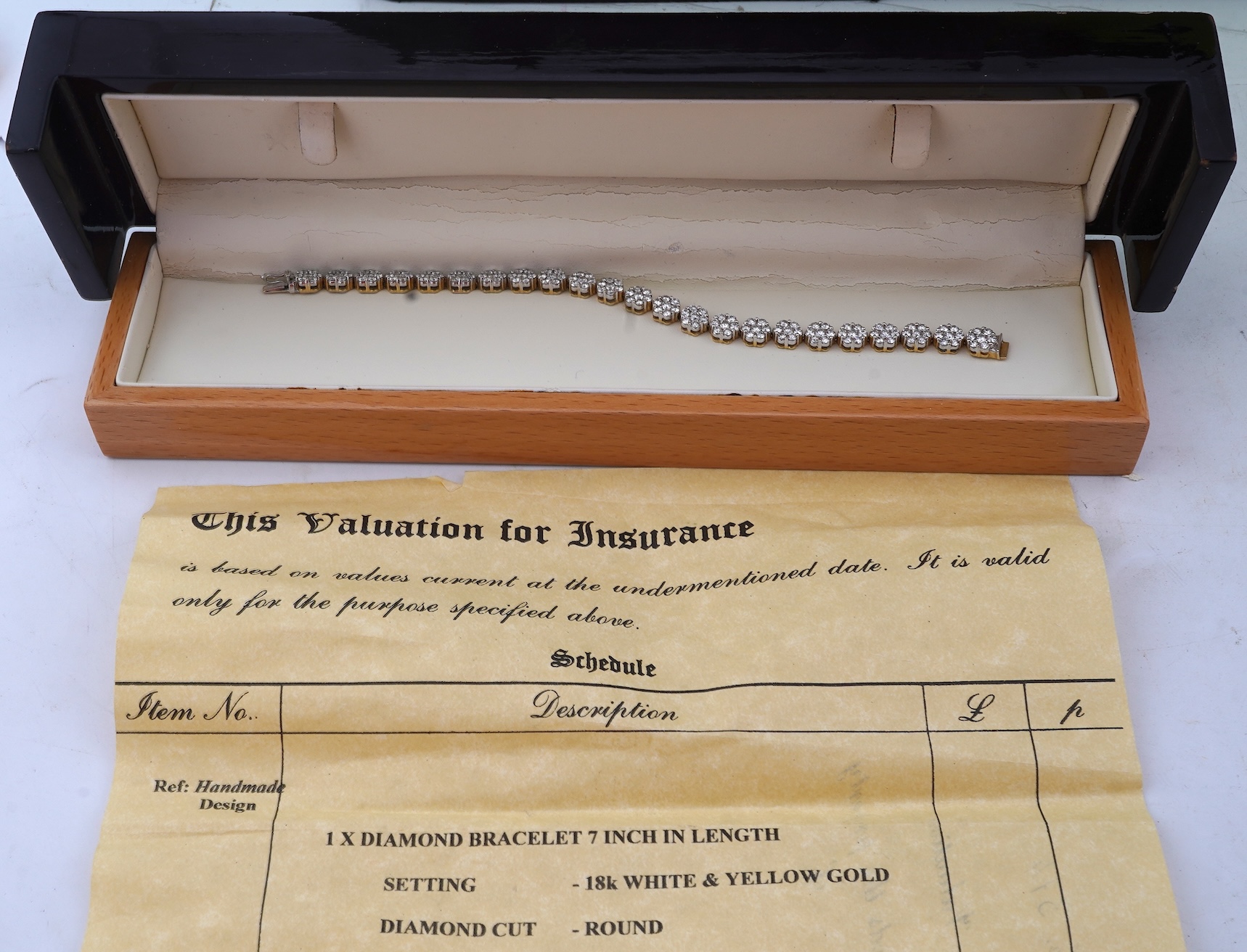 A diamond bracelet